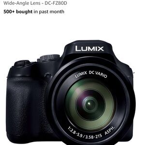 Panasonic Black Digital Camera LUMIX DC-FZ800